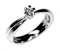 Anello Salvini Donna in Oro bianco Diamante 0.08 Ct 26622049 - 26622049